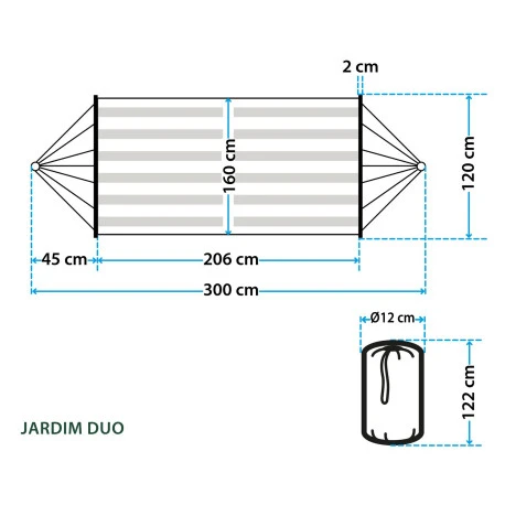 Amaca Brunner Jardim Duo 2 Amaca Brunner Jardim Duo - immagine 2