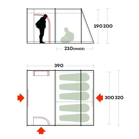 Tenda Ferrino Fenix 5 2 Tenda Ferrino Fenix 5 - immagine 2